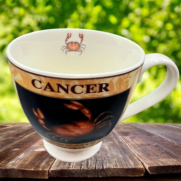 Dynamic Gift CANCER Zodiac Sign Ceramic Coffee Mug The CRAB Tea Glass Cup 10oz - Picture 4 of 5
